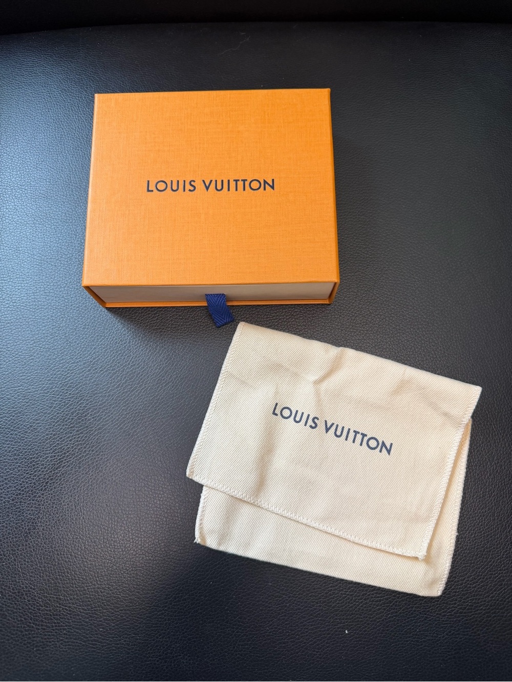 Louis Vuitton Orange Wallet Box only with Dust Pouch